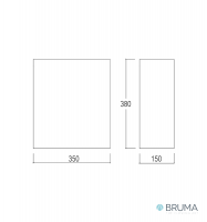 MEDIDAS PAPELERA SIN TAPA BRUMA